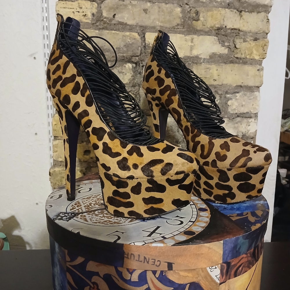 Leopard Print Women's Heels
